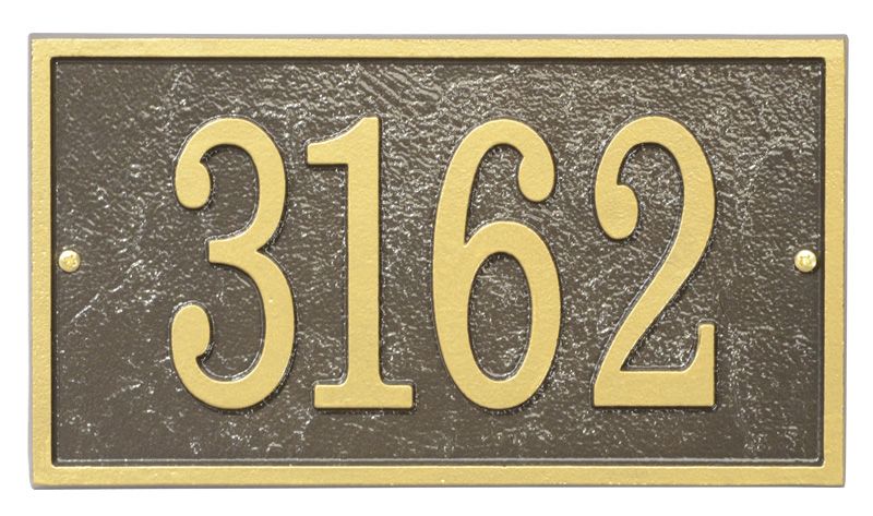 Fast & Easy Rectangle House Numbers Plaque