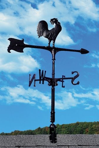 Whitehall 30" Accent Directions ROOSTER Weathervane in Black