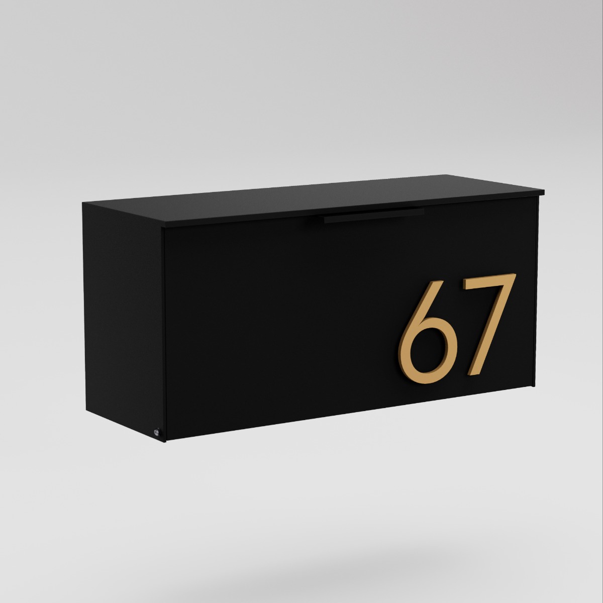 Short Stack Wall-Mounted Steel Mailbox - Budget Mailboxes