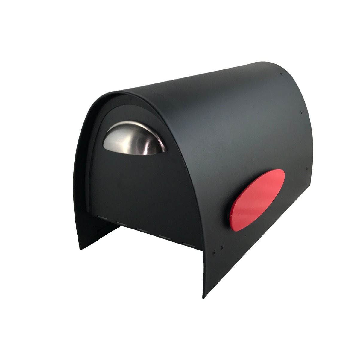 Spira Postbox Unique Post Mount Mailbox without Newspaper Holder - Black