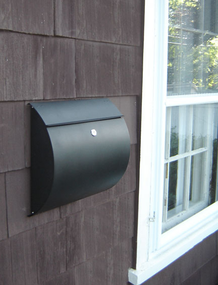 Spira Unique Wall Mount Mailbox - Black