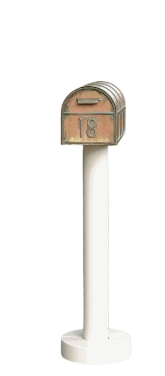Streetscape mailbox and post standard
