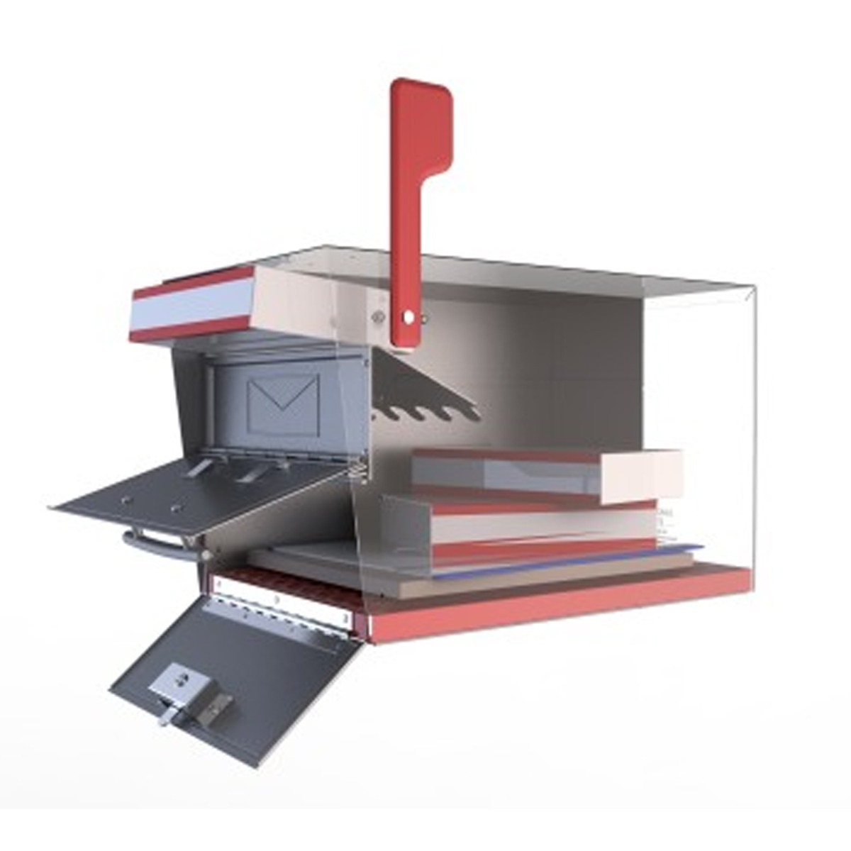 Architectural Maya Locking Wall Mount Mailbox