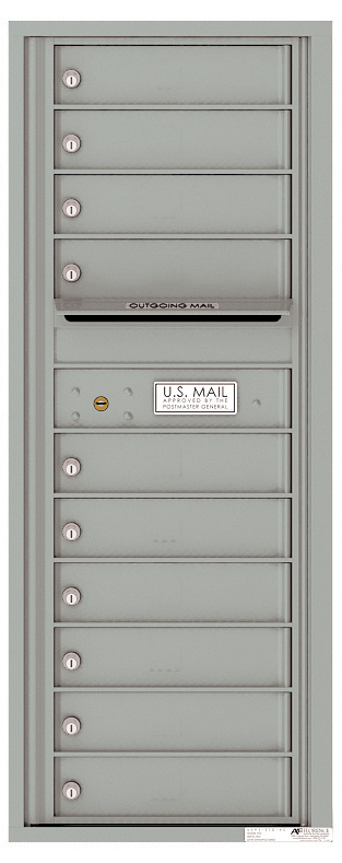 Florence 4C Horizontal Mailbox - 10 Doors - 12 Doors High USPS Access