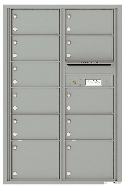 Florence 4C Horizontal Mailbox - 11 Doors - 13 Doors High - Double Column USPS Access