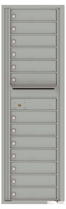Versatile Front Loading Commercial Mailbox with 13 Tenant Doors