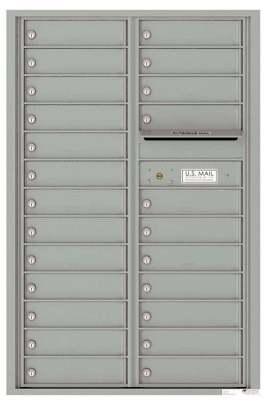 Florence 4C Horizontal Mailbox - 24 Doors - 13 Doors High USPS Access