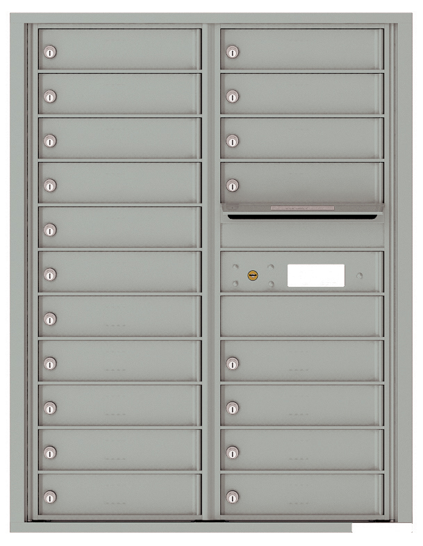 Florence 4C Horizontal Mailbox - 19 Doors - 11 Doors High USPS Access