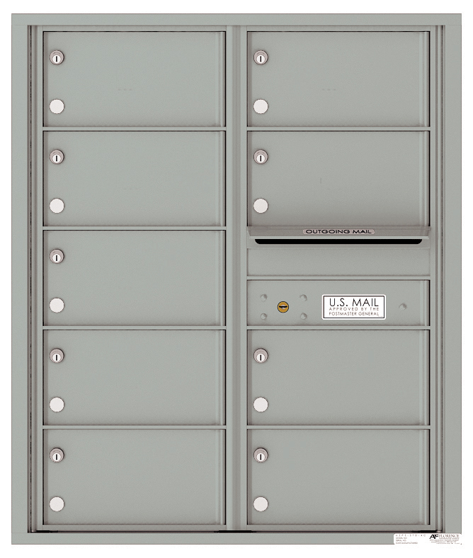 Florence 4C Horizontal Mailbox - 9 Doors - 10 Doors High USPS Access