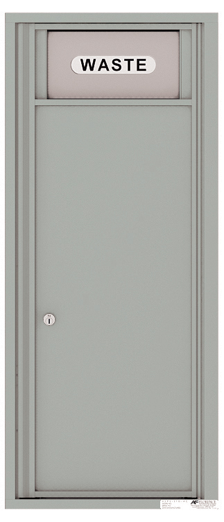 Florence 4C Mailbox Trash/Recycling Bin - Front Loading - 11 Doors High - USPS Access