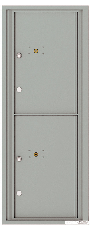 Versatile Front Loading Fully Recessed Single Column Commercial Mailbox with 2 Large Parcel Lockers