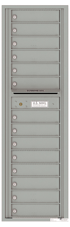 Versatile Front Loading Mailbox with 14 Tenant Compartments