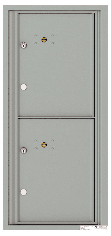 Versatile Front Loading Single Column Commercial Mailbox with 2 Extra-Large Parcel Lockers