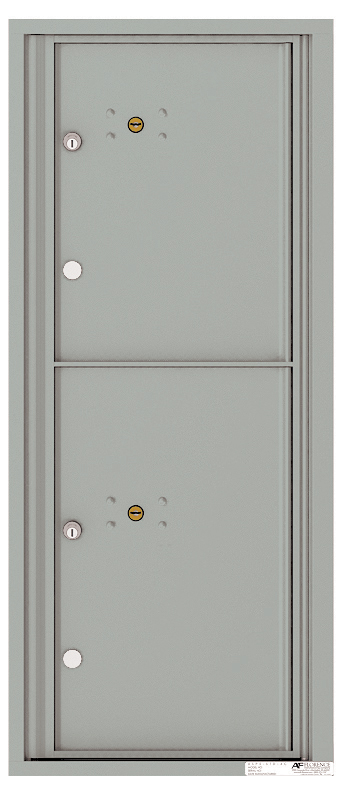 Versatile Front Loading Single Column Commercial Mailbox with 2 Parcel Lockers
