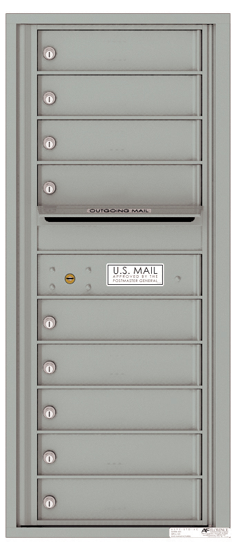 Florence 4C Horizontal Mailbox - 9 Doors - 11 Doors High USPS Access