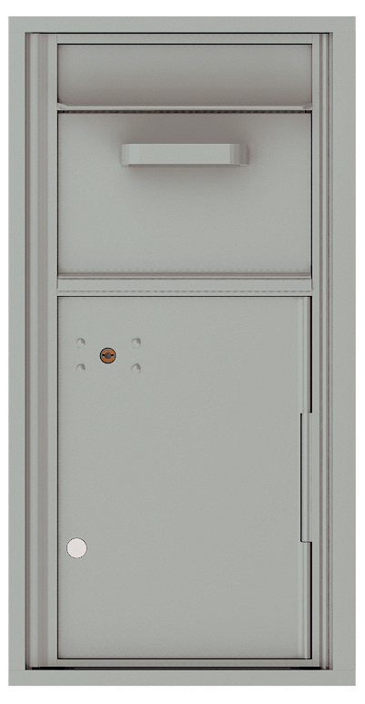 Versatile Front Loading Single Column Mailbox Collection Drop Box with Pull Down Hopper - 4C09S-HOP