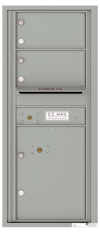 Florence 4C Horizontal Mailbox - 2 Doors, 1 Parcel Locker - 11 Doors High USPS Access