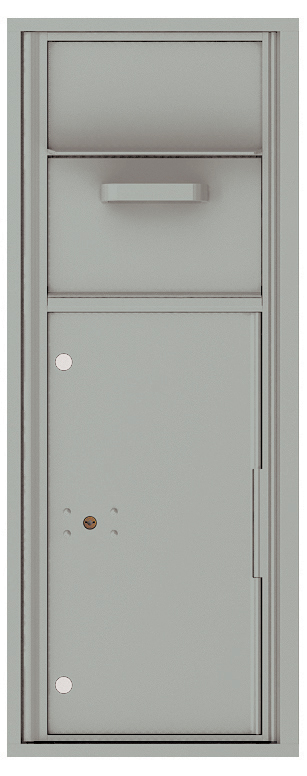 Versatile Front Loading Single Column Mailbox Collection Drop Box with Pull Down Hopper - 4C12S-HOP