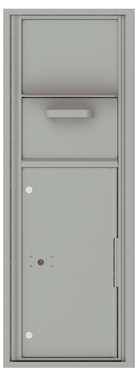 Versatile Front Loading Single Column Mailbox Collection Drop Box with Pull Down Hopper - 4C13S-HOP