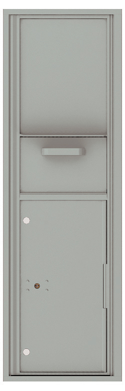 Versatile Front Loading Single Column Mailbox Collection Drop Box with Pull Down Hopper - 4C15S-HOP