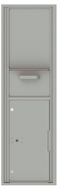 Versatile Front Loading Single Column Mailbox Collection Drop Box with Pull Down Hopper - 4C16S-HOP