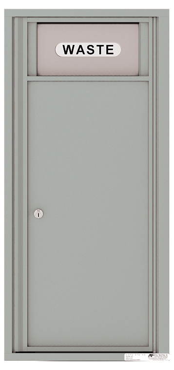 Florence 4C Mailbox Medium Trash/Recycling Bin - Front Loading - ADA Compliant Max Height - USPS Access