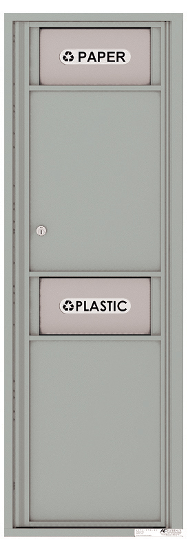 Florence 4C Mailbox Medium Trash/Recycling Bin - 14 Doors High USPS Access