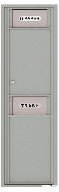 Florence 4C Mailbox Large Trash/Recycling Bin - 15 Doors High USPS Access
