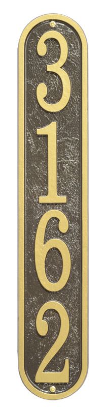 Fast & Easy Vertical House Numbers Plaque