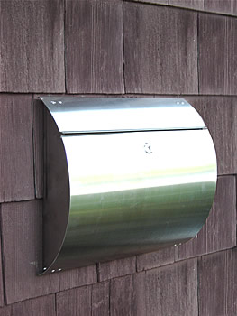 Spira Unique Wall Mount Mailbox - Stainless Steel
