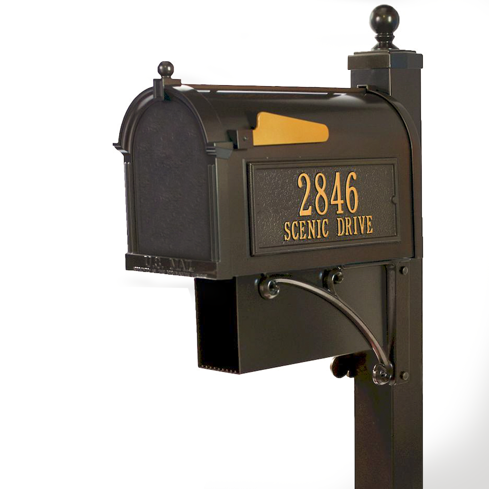 Whitehall Deluxe Westwood Curbside Mailbox Package