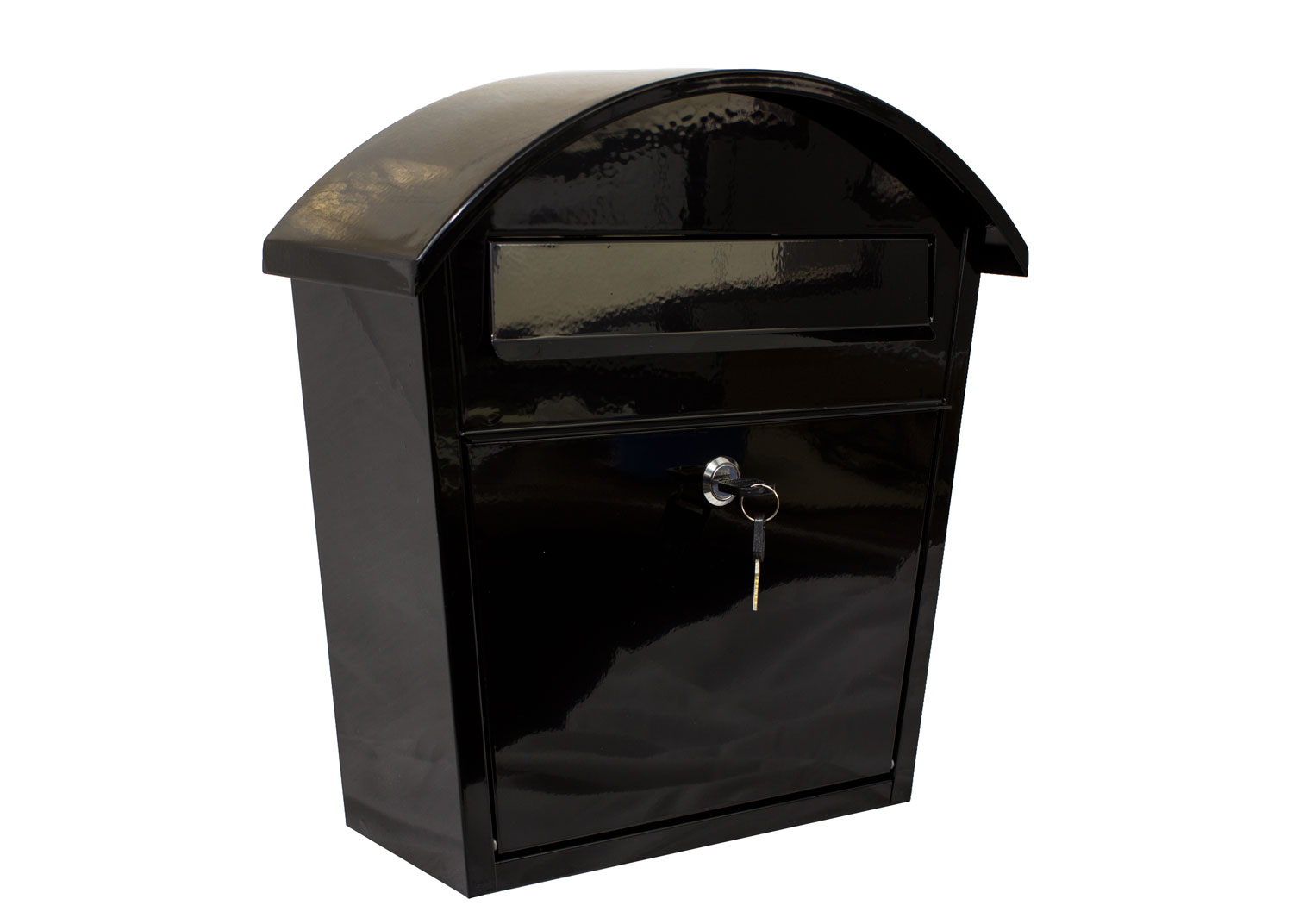 Ridgeline locking mailbox in Black color