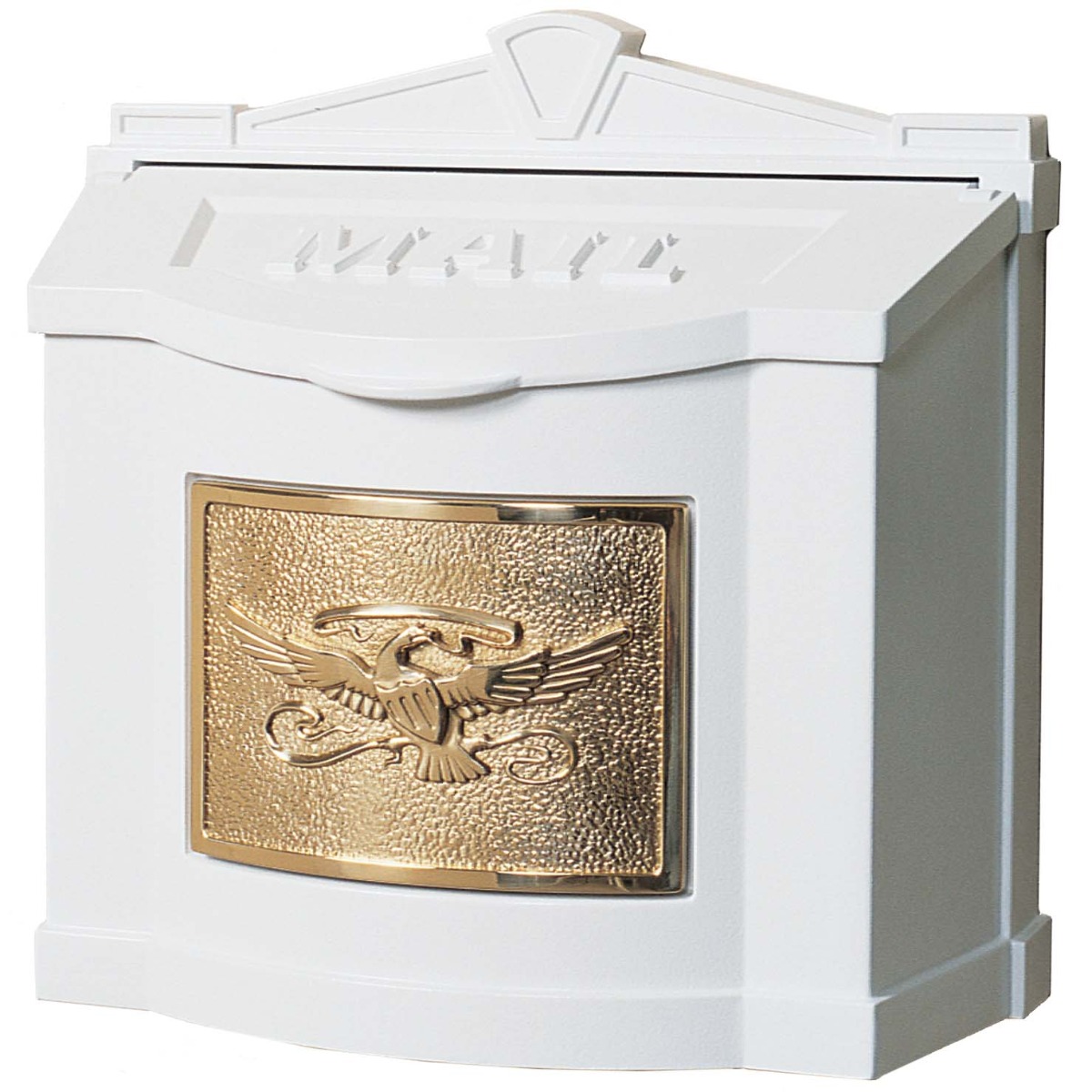 Wall Mount Mailbox with Eagle Emblem