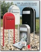 Grande B Black Mailbox Bobi Mailboxes Catalog