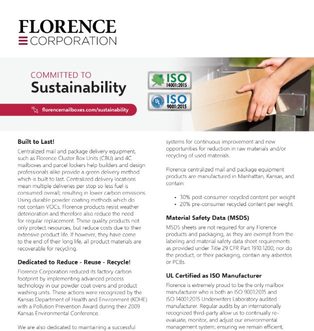Committed to Sustainability