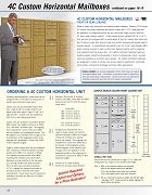 4C Custom Horizontal Mailboxes