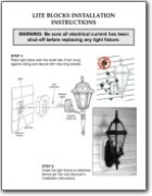 Light & Mounting Block Installation Instructions