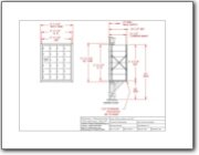 Front Loading 23-Door Horizontal Mailbox CAD Drawings