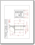 3-Door 4C High Security Horizontal Mailbox CAD Drawings