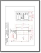 4-Door 4C High Security Horizontal Mailbox CAD Drawings