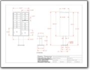 15 4C High Security Horizontal Parcel Locker CAD Drawings