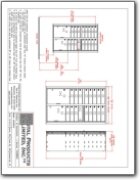 16 Door Standard 4C Mailbox with 2 Parcel Lockers CAD Drawings