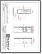 7 Door Standard 4C Mailbox with 1 Parcel Lockers CAD Drawings