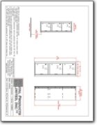Standard 4C Mailbox with 3 Parcel Lockers CAD Drawings
