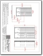20 Door Standard 4C Mailbox with 2 Parcel Lockers CAD Drawings