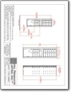 9 Door Standard 4C Mailbox with 1 Parcel Door CAD Drawings