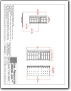 9 Door Standard 4C Mailbox CAD Drawings