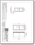Standard 4C Mailbox with 2 Parcel Lockers CAD Drawings