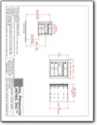 3 Door Standard 4C Mailbox CAD Drawings