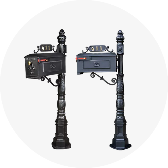 Cast Aluminum Mailboxes and Posts